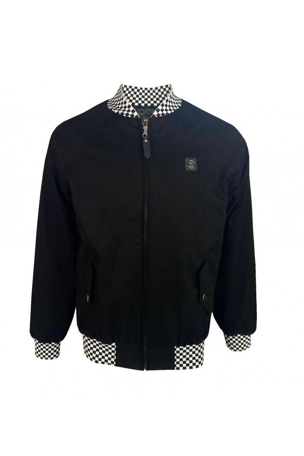 TROJAN Contract Rib Monkey Jacket TC/1000B Black Chequerboard - Raw Menswear 