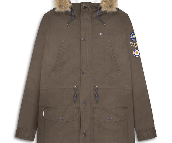 Lambretta Sherpa Lined Parka Khaki Raw Menswear – Raw Menswear