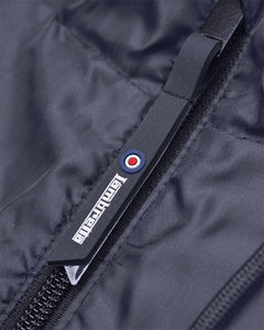 Lambretta Over Head Shower Resistant Jacket Black/Grey - Raw Menswear