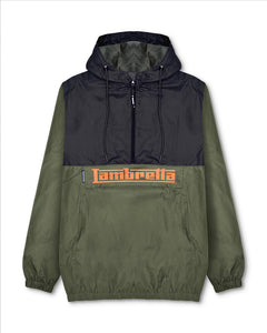 Lambretta Over Head Shower Resistant Jacket Khaki/Black - Raw Menswear