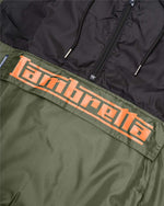 Carica l&#39;immagine nel visualizzatore di Gallery, Lambretta Over Head Shower Resistant Jacket Khaki/Black - Raw Menswear
