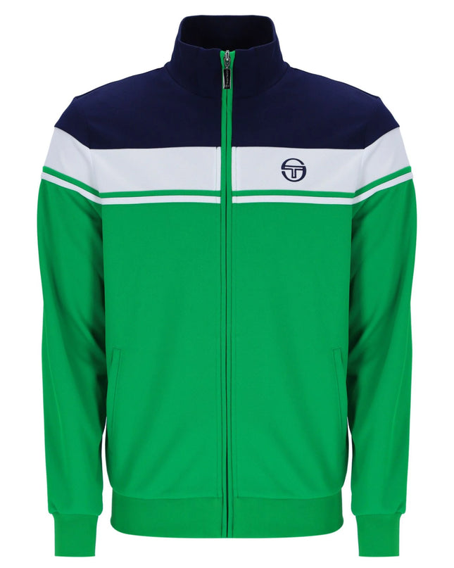 Sergio Tacchini Damarindo Track Top Maritime Blue/White/Fern Green