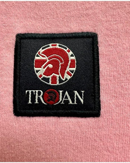 TROJAN Flag Badge Ringer Tee TR/9086 in Pink