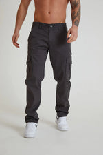 Lade das Bild in den Galerie-Viewer, DML NIGHTHAWK Cargo pant in premium cotton twill CHARCOAL - Raw Menswear
