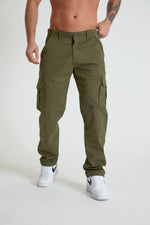 Lade das Bild in den Galerie-Viewer, DML NIGHTHAWK Cargo pant in premium cotton twill ARMY GREEN - Raw Menswear
