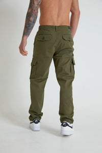DML NIGHTHAWK Cargo pant in premium cotton twill ARMY GREEN - Raw Menswear