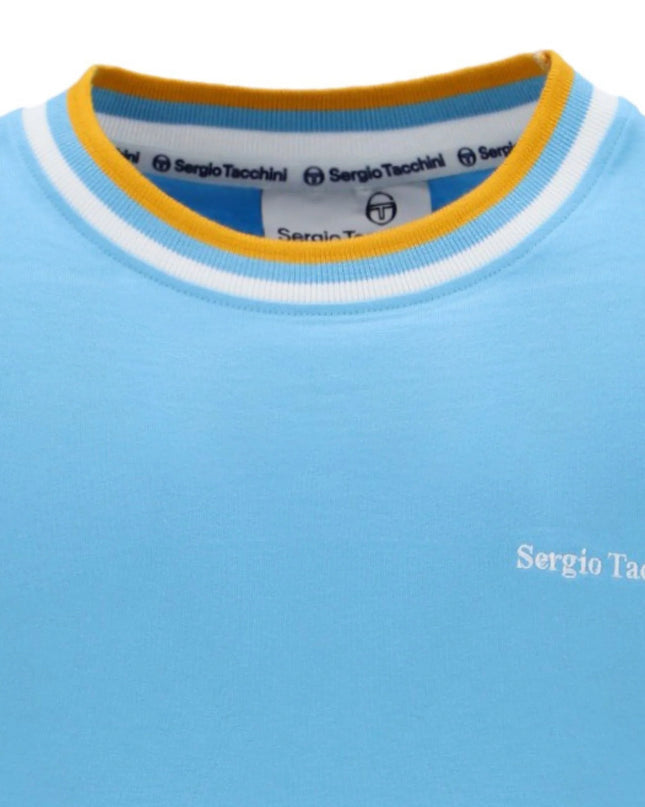 Sergio Tacchini Rainer FC Tee in Sky Blue