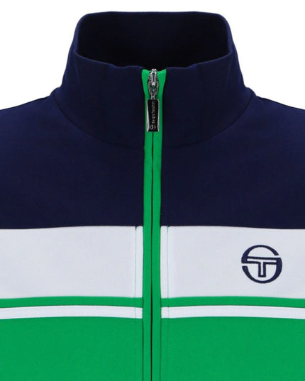 Sergio Tacchini Damarindo Track Top Maritime Blue/White/Fern Green