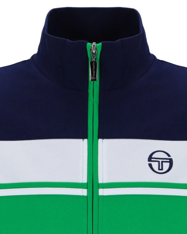 Sergio Tacchini Damarindo Track Top Maritime Blue/White/Fern Green