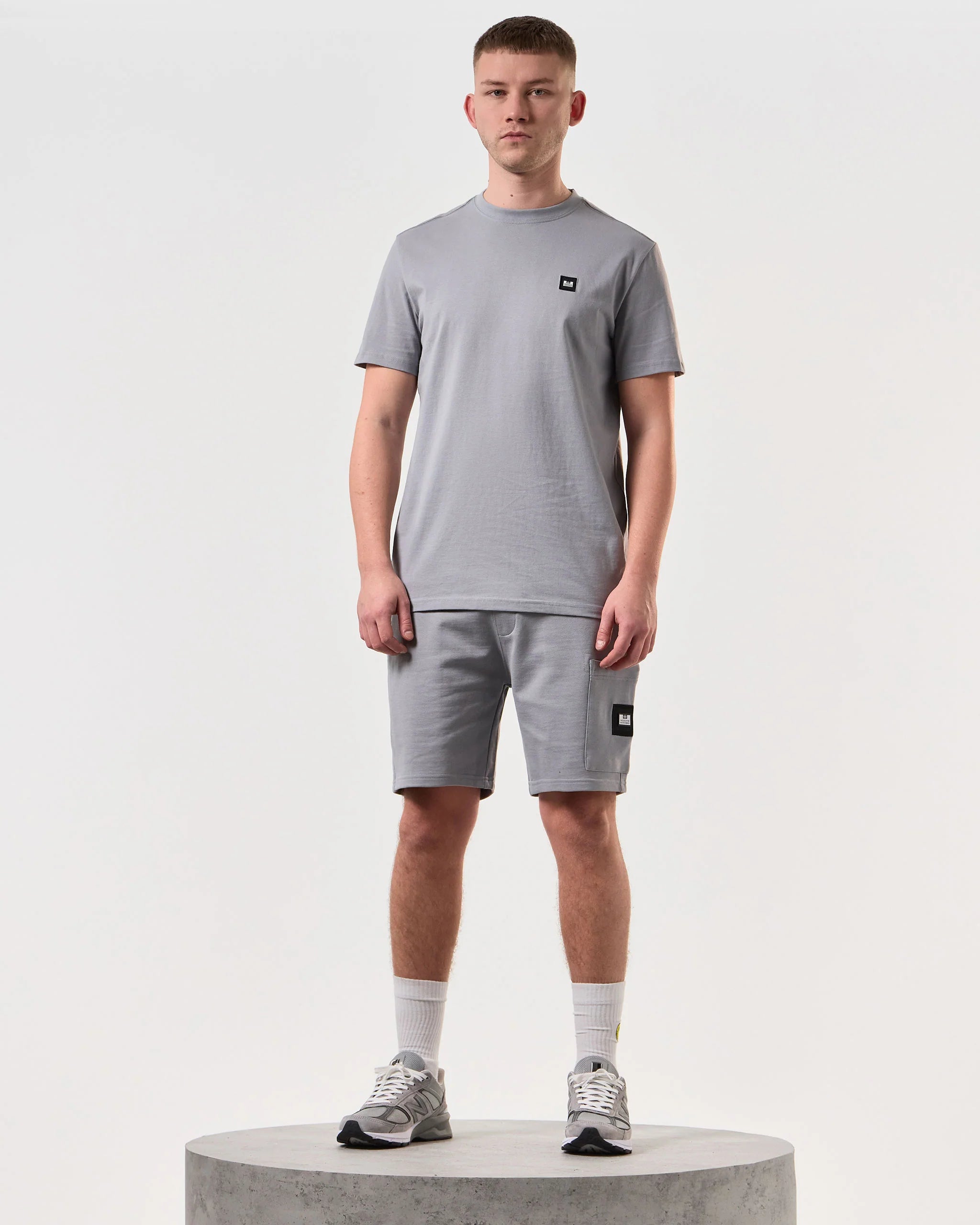 Weekend Offender Hawkins Jogger Shorts Smokey Grey - Raw Menswear