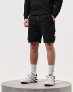 Charger l&#39;image dans la galerie, Weekend Offender Pink Sands Jogger Shorts Black - Raw Menswear
