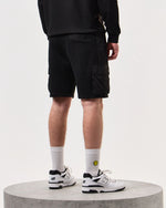 Charger l&#39;image dans la galerie, Weekend Offender Pink Sands Jogger Shorts Black - Raw Menswear
