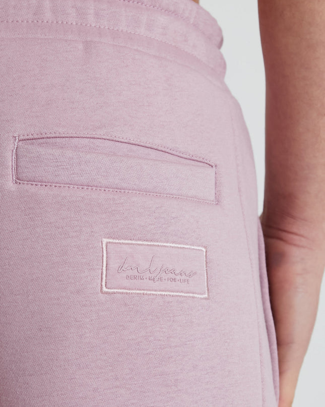 DML Banks Premium Brushback Fleece Shorts in MAUVE HAZE - Raw Menswear