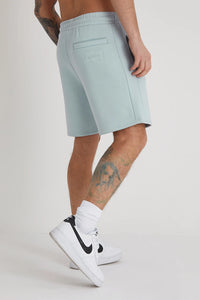 DML Banks Premium Brushback Fleece Shorts in Cerulean - Raw Menswear