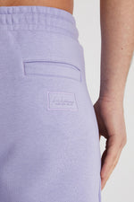 Load image into Gallery viewer, DML Banks Premium Brushback Fleece Shorts in AMETHYST Lilac - Raw Menswear

