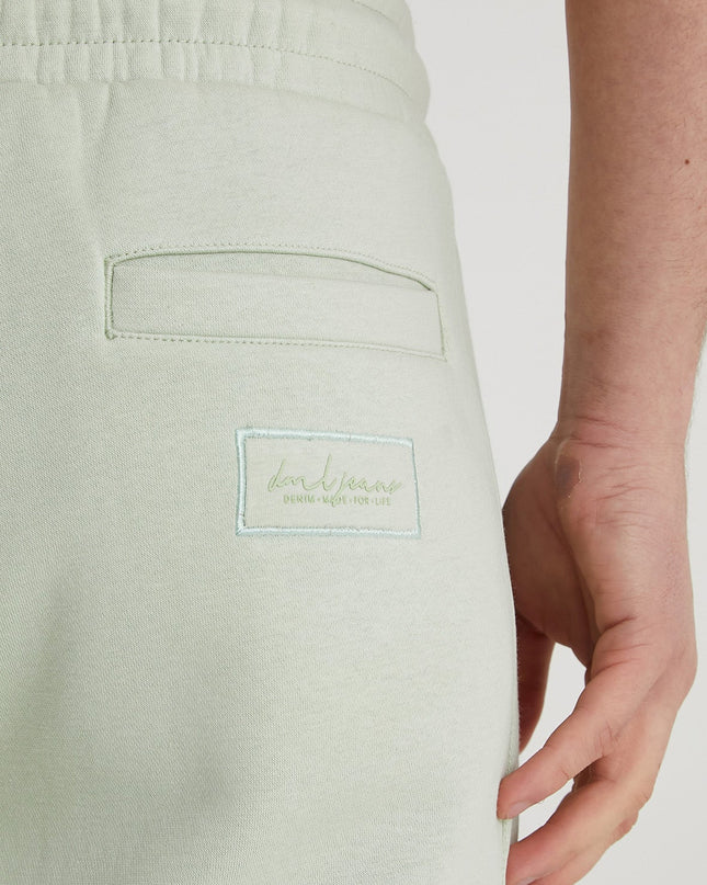 DML Banks Premium Brushback Fleece Shorts in ARTICHOKE Mint Green - Raw Menswear