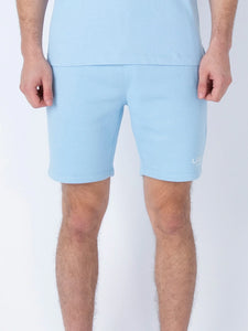 Luke Staggering Sweat Shorts Sky Blue - Raw Menswear