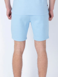 Luke Staggering Sweat Shorts Sky Blue - Raw Menswear