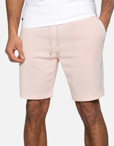 Threadbare Mens Bergamot Fleece Shorts Rosewater Peach - Raw Menswear