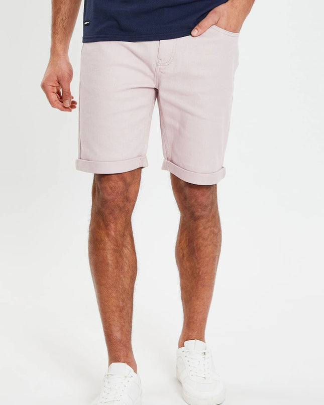 Threadbare Northsea Chino Shorts Dusky Pink - Raw Menswear