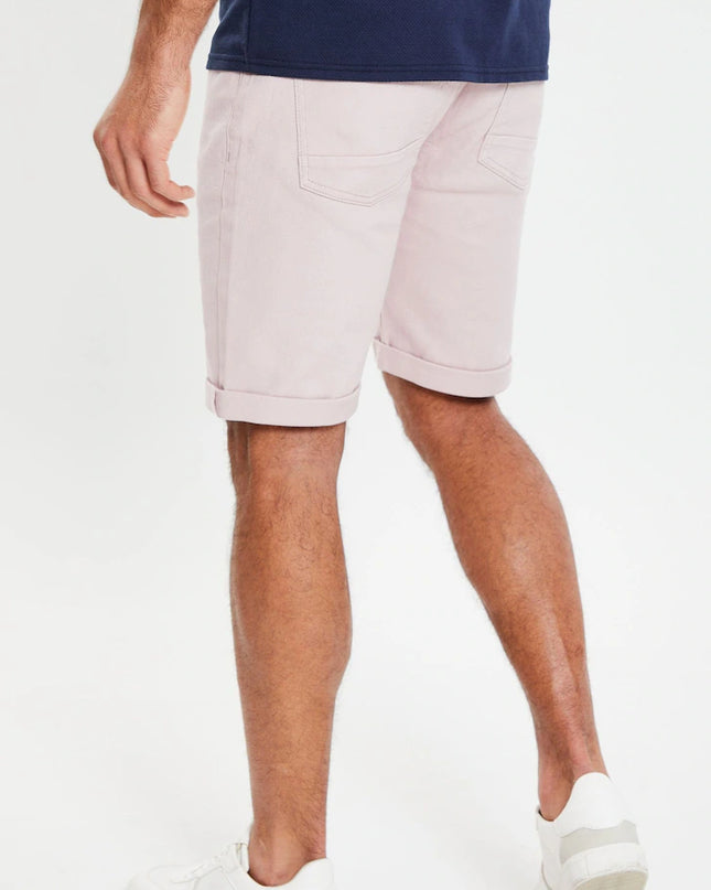 Threadbare Northsea Chino Shorts Dusky Pink - Raw Menswear