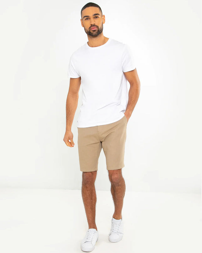 Threadbare Northsea Chino Shorts Stone - Raw Menswear