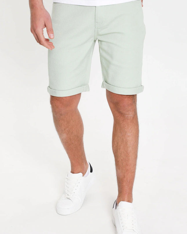 Threadbare Northsea Chino Shorts Sage Green - Raw Menswear