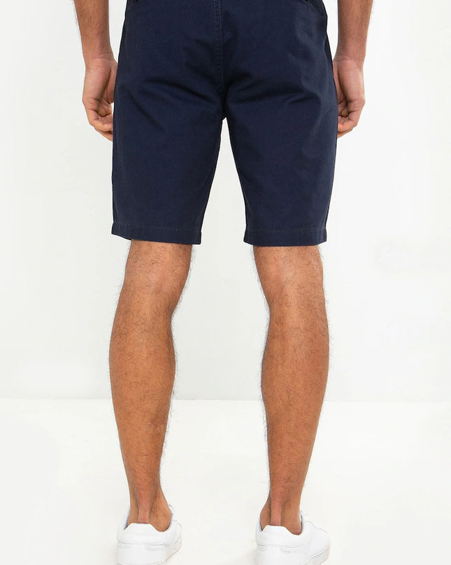 Threadbare Southsea Cotton Chino Shorts Navy - Raw Menswear