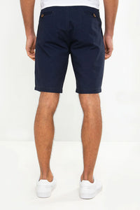 Threadbare Southsea Cotton Chino Shorts Navy - Raw Menswear
