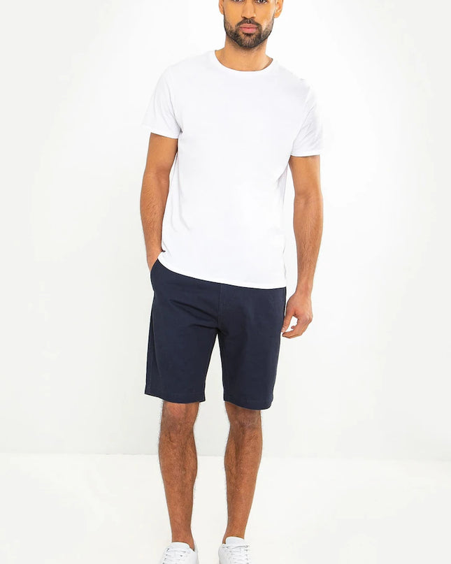 Threadbare Southsea Cotton Chino Shorts Navy - Raw Menswear