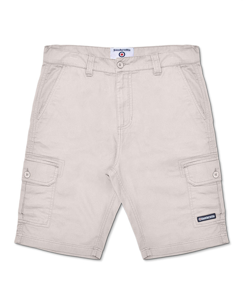 Lambretta Pockets Shorts Oatmeal - Raw Menswear