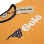 Carica l&#39;immagine nel visualizzatore di Gallery, Gola Classic Printed Logo Ringer Tee Gold - Raw Menswear
