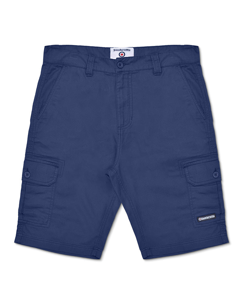 Lambretta Pockets Shorts Navy - Raw Menswear