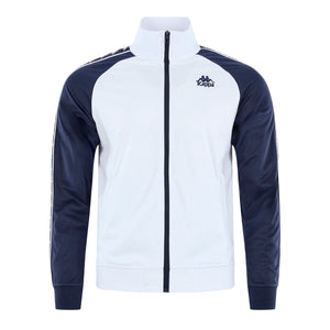 Kappa Uriah Track Top White / Navy - Raw  Menswear