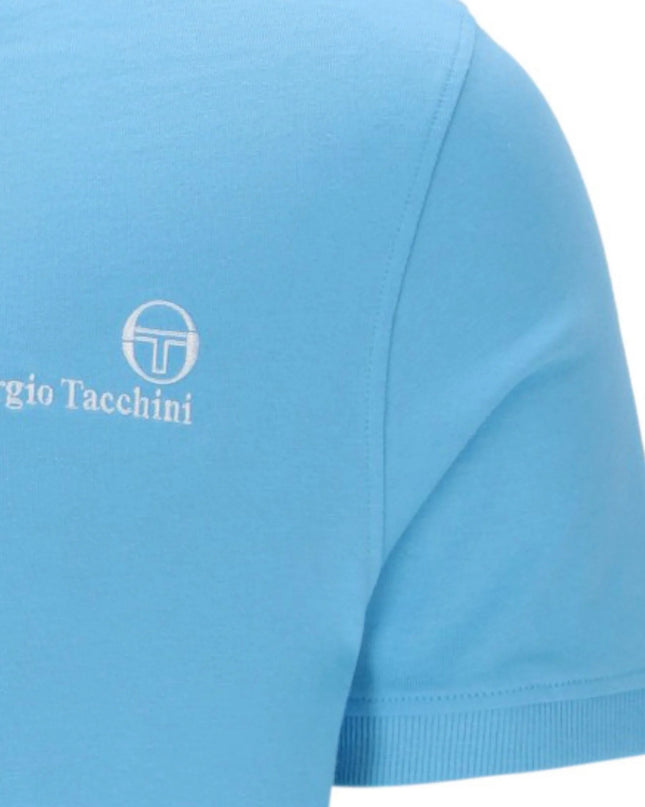 Sergio Tacchini Rainer FC Tee in Sky Blue