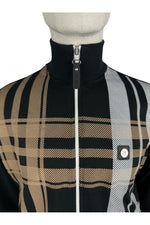 Load image into Gallery viewer, TROJAN Oversize Check Track Top TR/8802 Black - Raw Menswear

