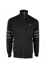 Charger l&#39;image dans la galerie, TROJAN Stripe sleeve track top Jacket TR/8903 Black - 496
