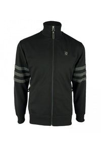 TROJAN Stripe sleeve track top Jacket TR/8903 Black - 496