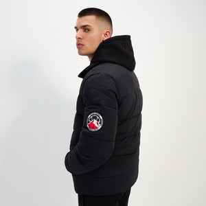 Ellesse Nebula Padded Puffer Jacket Black - Raw Menswear