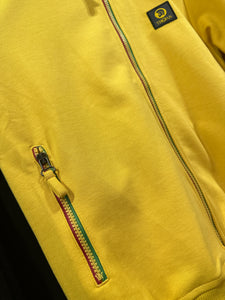 TROJAN Contrast zip track top jacket TC/1043 Mustard - Raw Menswear