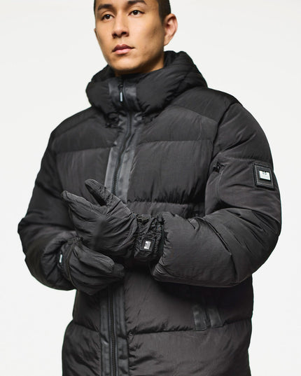 Weekend Offender Errico Polar Fleece Lined Parachute Gloves Black