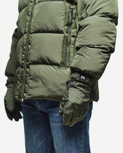 Weekend Offender Errico Polar Fleece Lined Parachute Gloves Forest Green