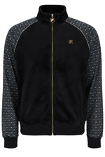 Lade das Bild in den Galerie-Viewer, FILA Albero Velour Geo Print Track Jacket Black/Gold - Raw Menswear
