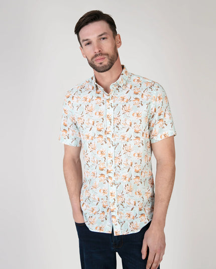 Mish Mash Adda S/S Floral Shirt Mint - 036