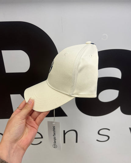 Sergio Tacchini Linus Baseball Cap Gardenia/Maritime Blue - 1146 Raw Menswear