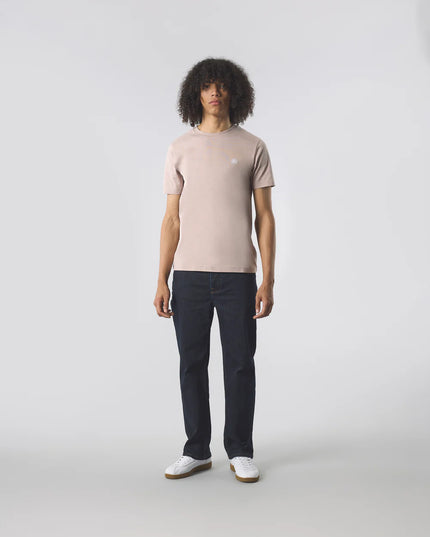 Pretty Green Mitchell Small Logo Tee Dusky Pink