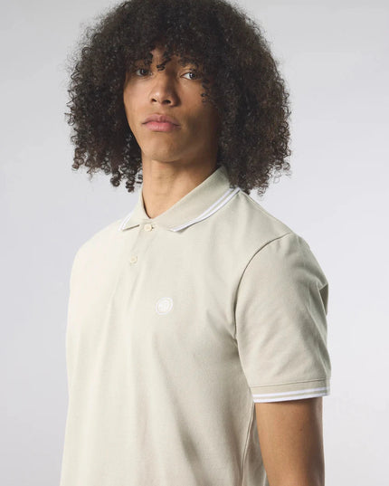 Pretty Green Barton Polo Stone - 080 Raw Menswear