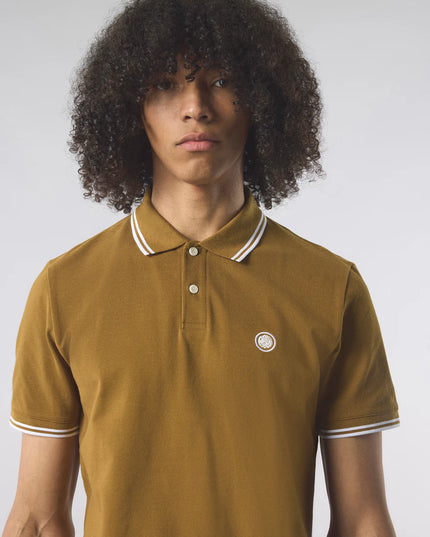 Pretty Green Barton Polo Khaki 