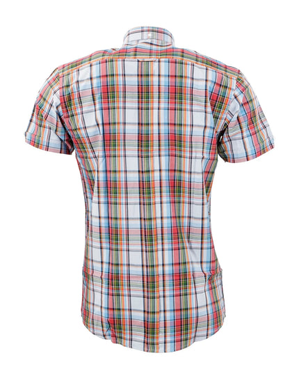 Relco Men's Multi Check Short Sleeve Shirt
