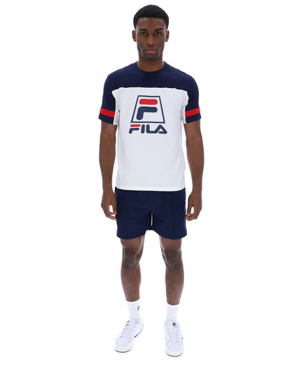 FILA Damon Cut and Sew Tee Navy/White/Red